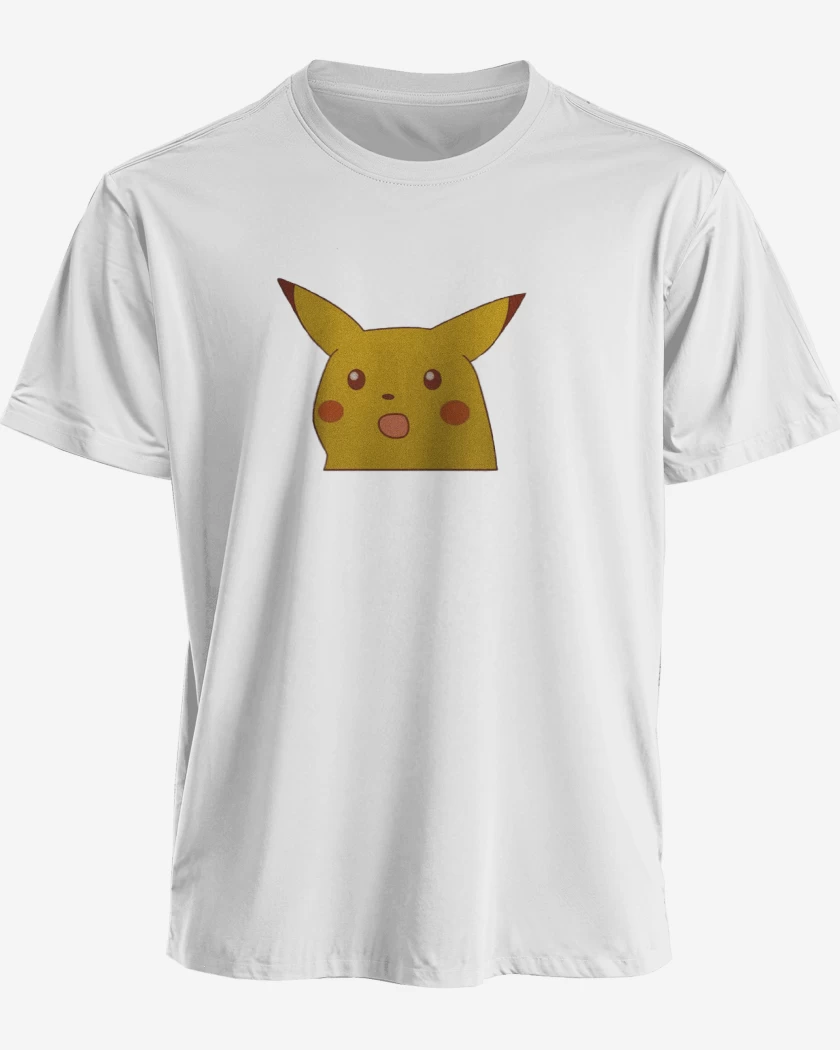 Polera Blanco de Pikachumeme