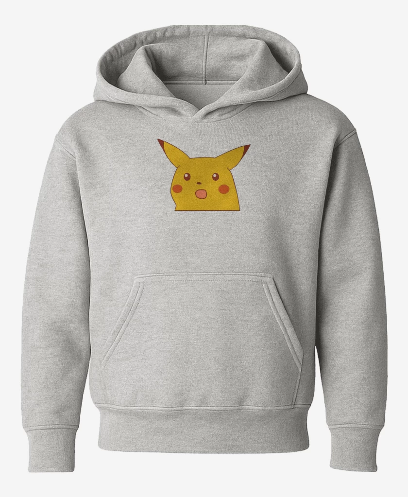 Poleron de niño Gris Melange de Pikachumeme