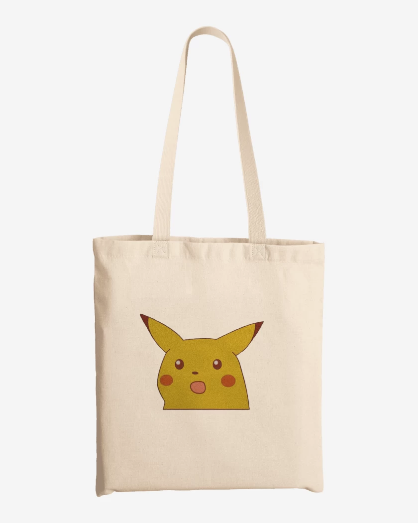 Totebag Blanco de Pikachumeme