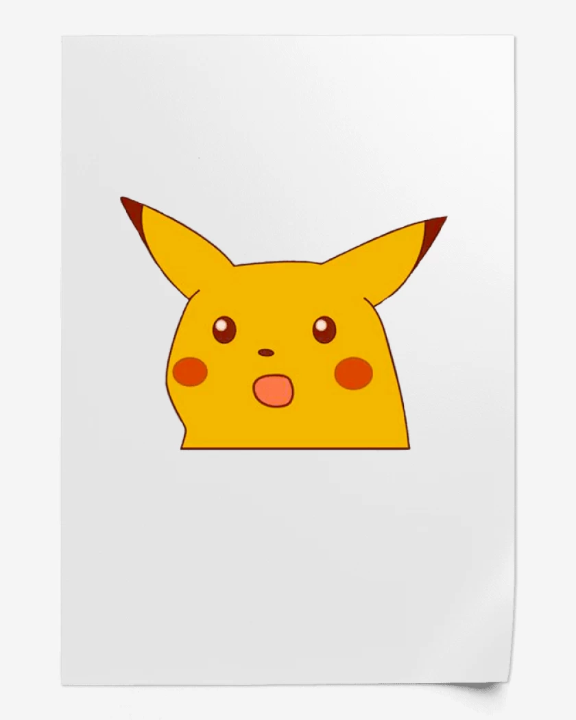 Print Blanco de Pikachumeme