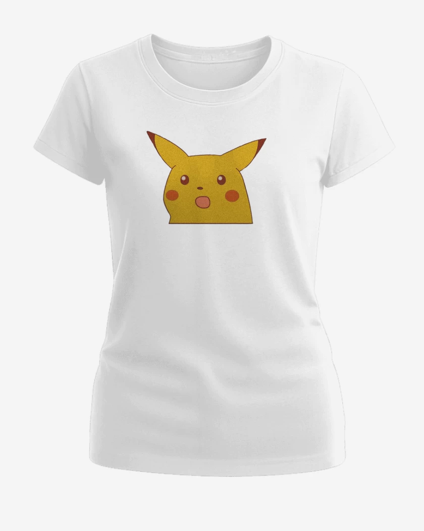 Polera de Mujer Blanco de Pikachumeme