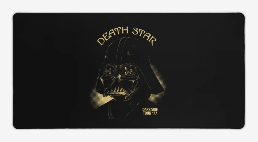 Mouse pad Gamer Negro de Death star vader 
