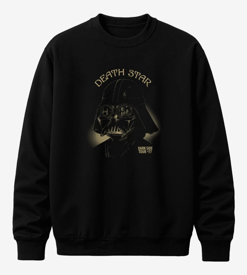 Poleron polo Negro de Death star vader 