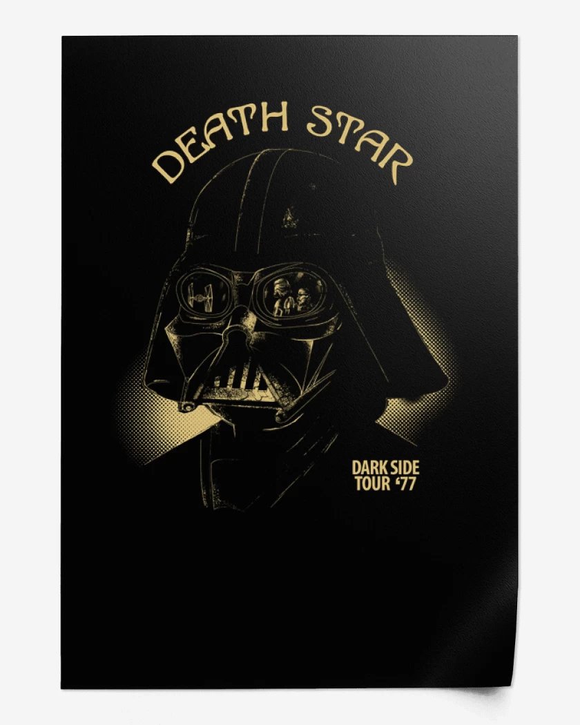 Print Negro de Death star vader 