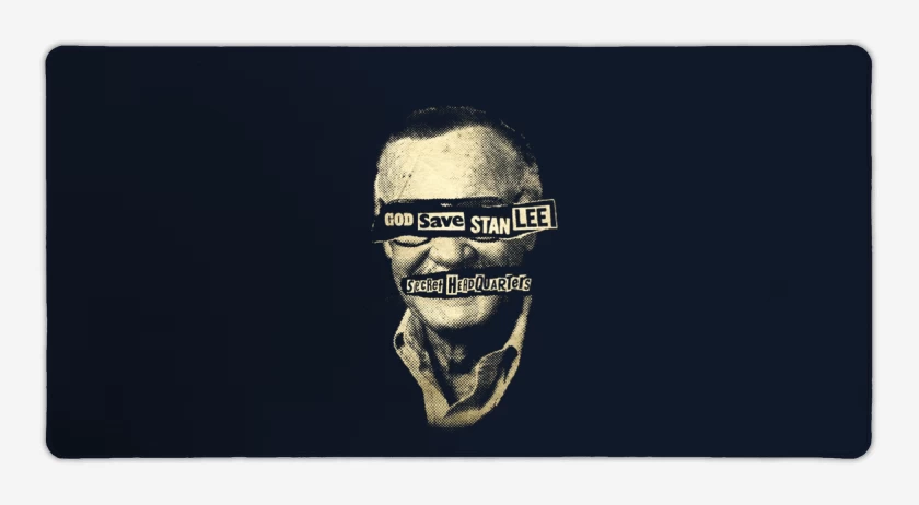 Mouse pad Gamer God save stan lee
