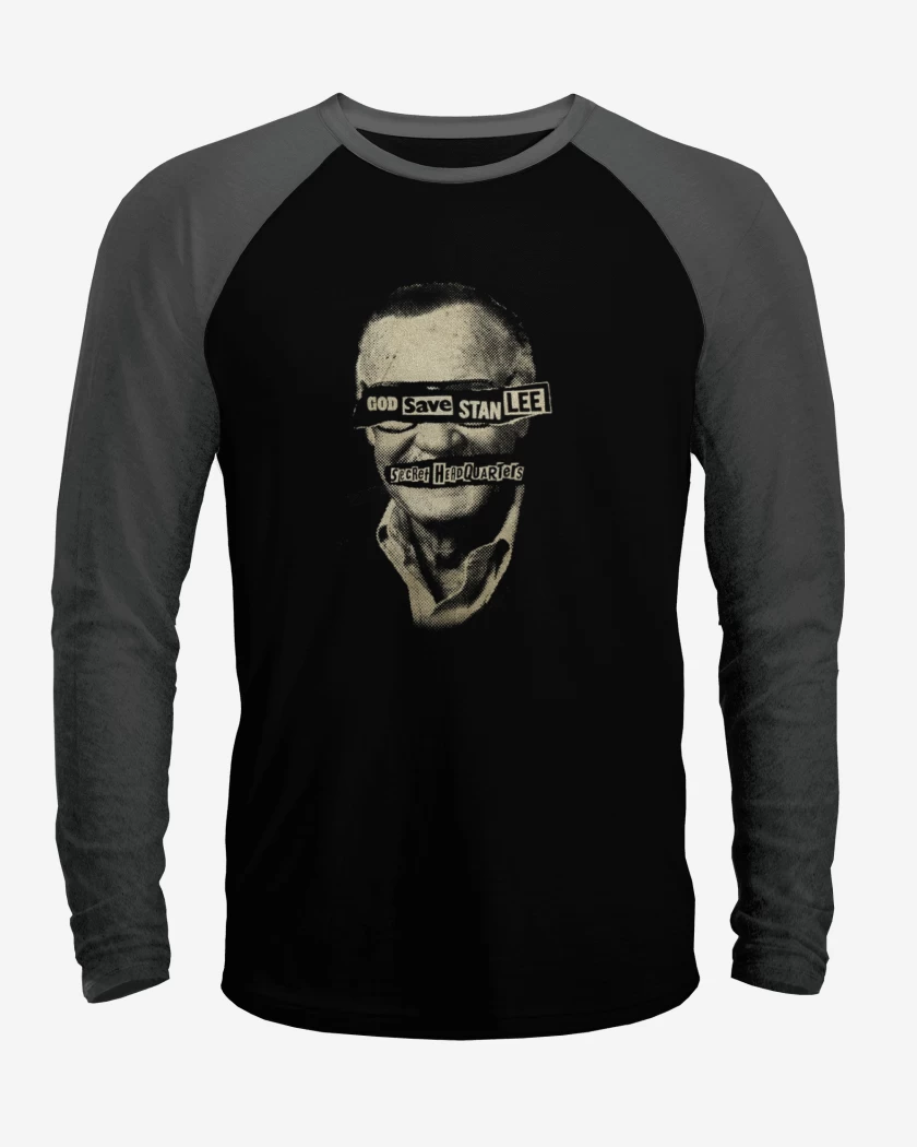 Polera Raglan God save stan lee