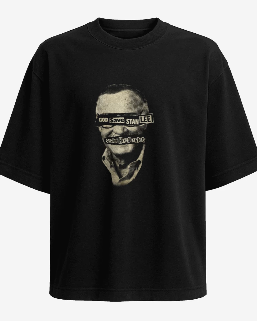 Polera Oversize God save stan lee