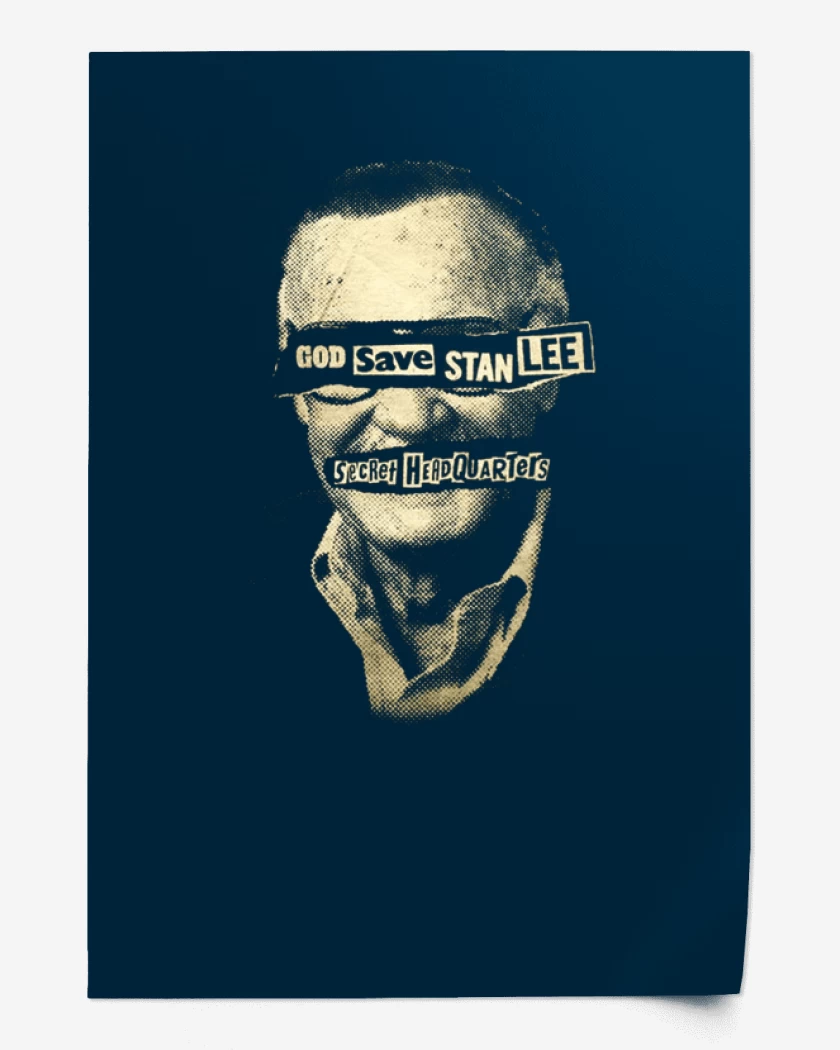 Print God save stan lee