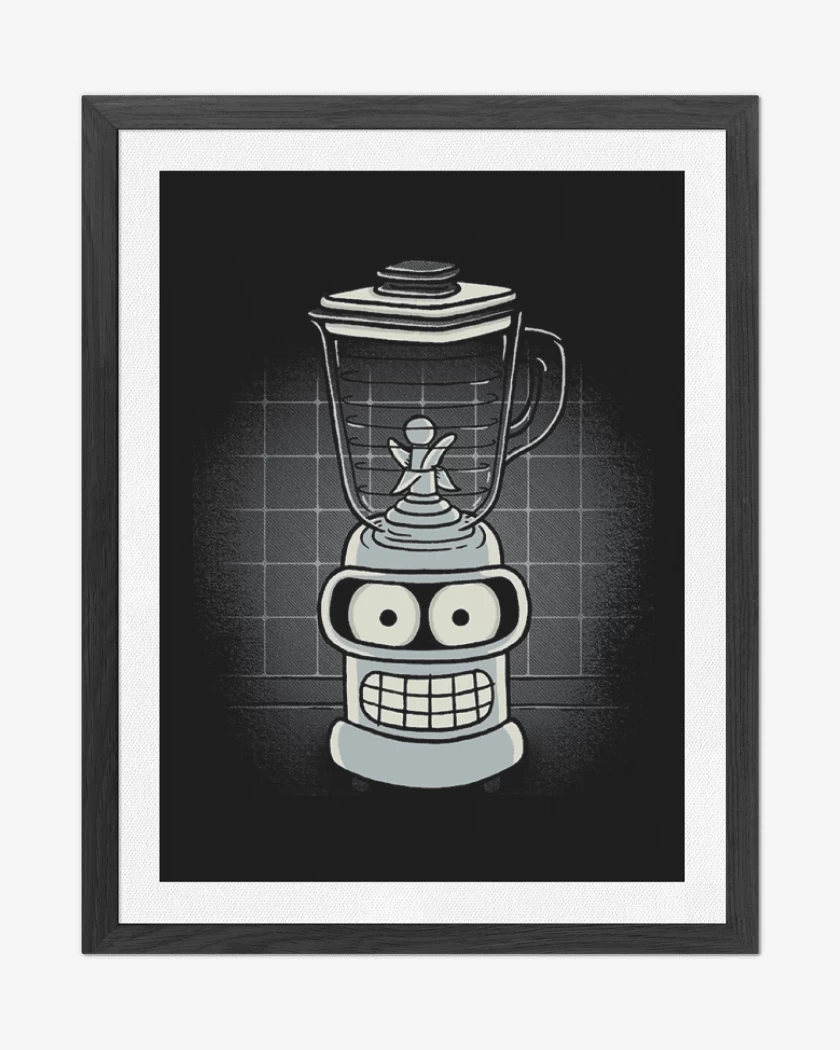 Cuadro decorativo Negro de Licuadora bender