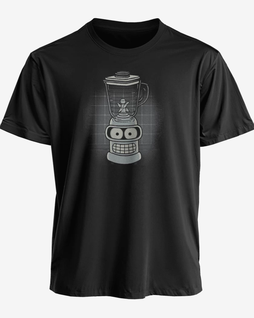 Polera premium Negro de Licuadora bender