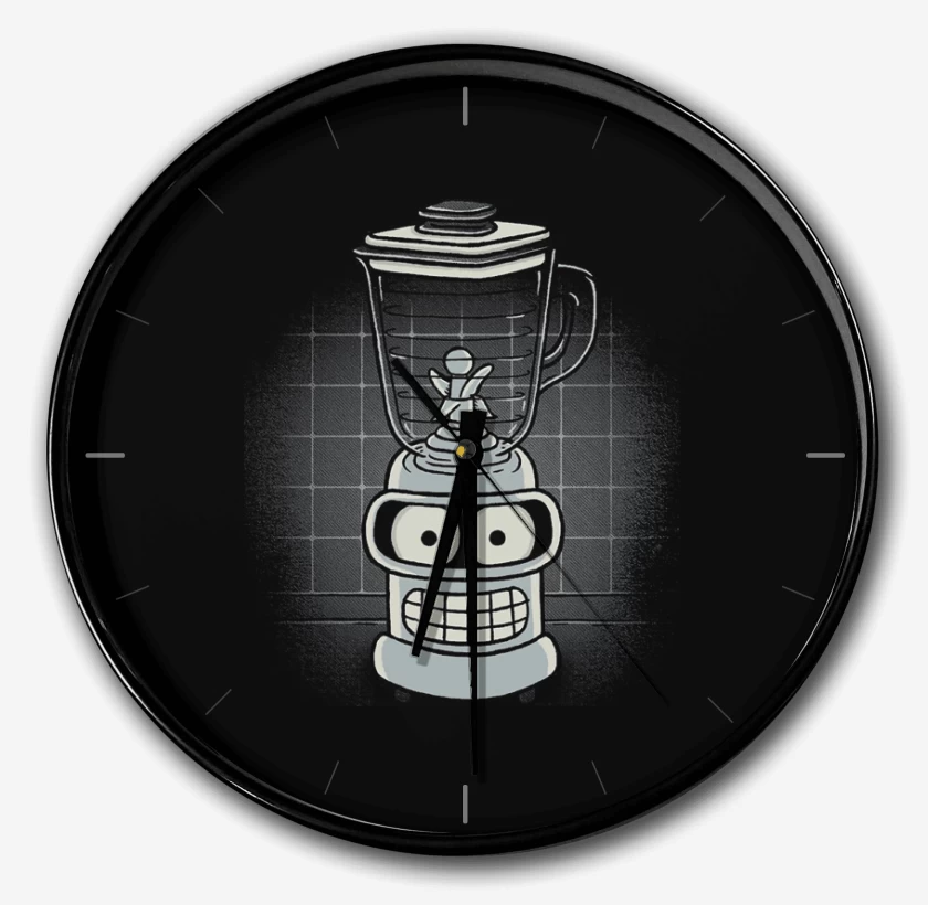Reloj Negro de Licuadora bender