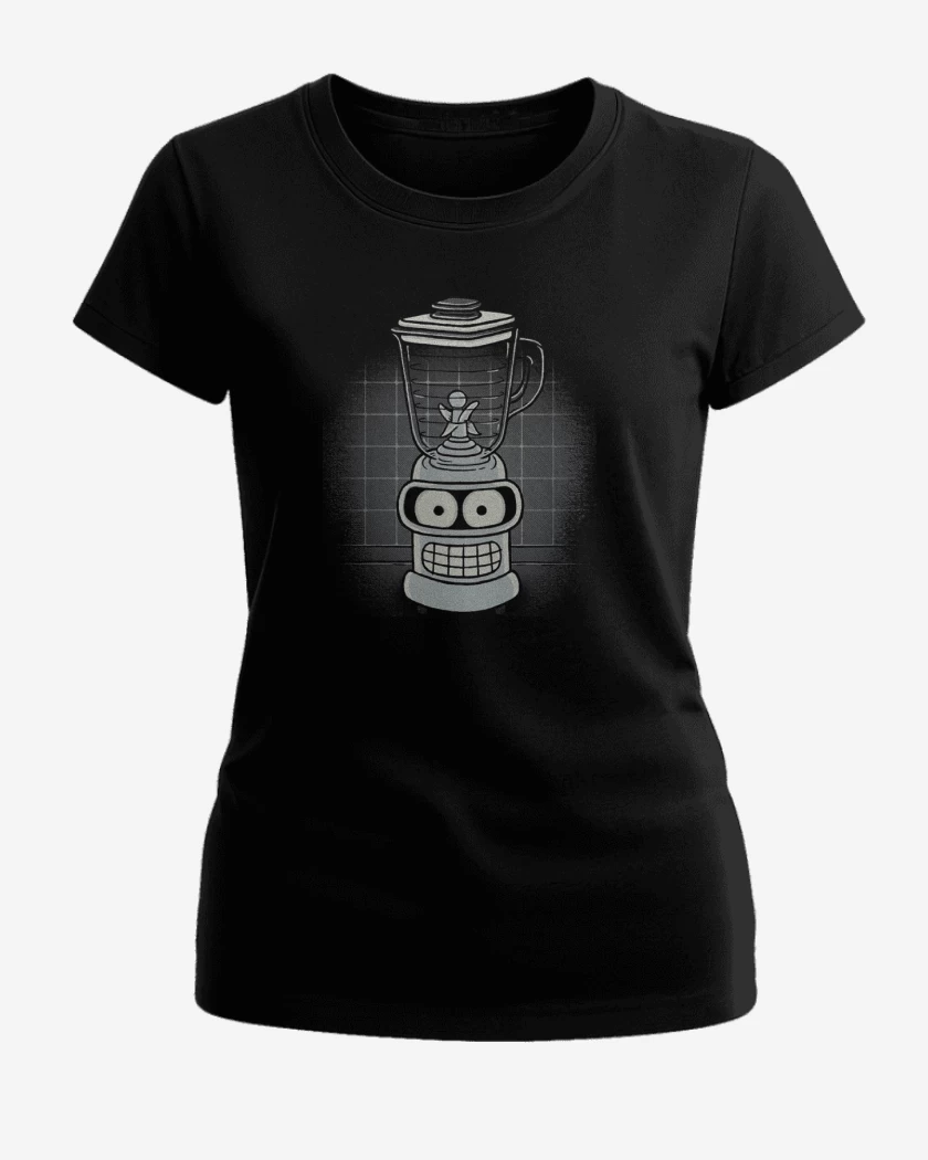 Polera de Mujer Negro de Licuadora bender