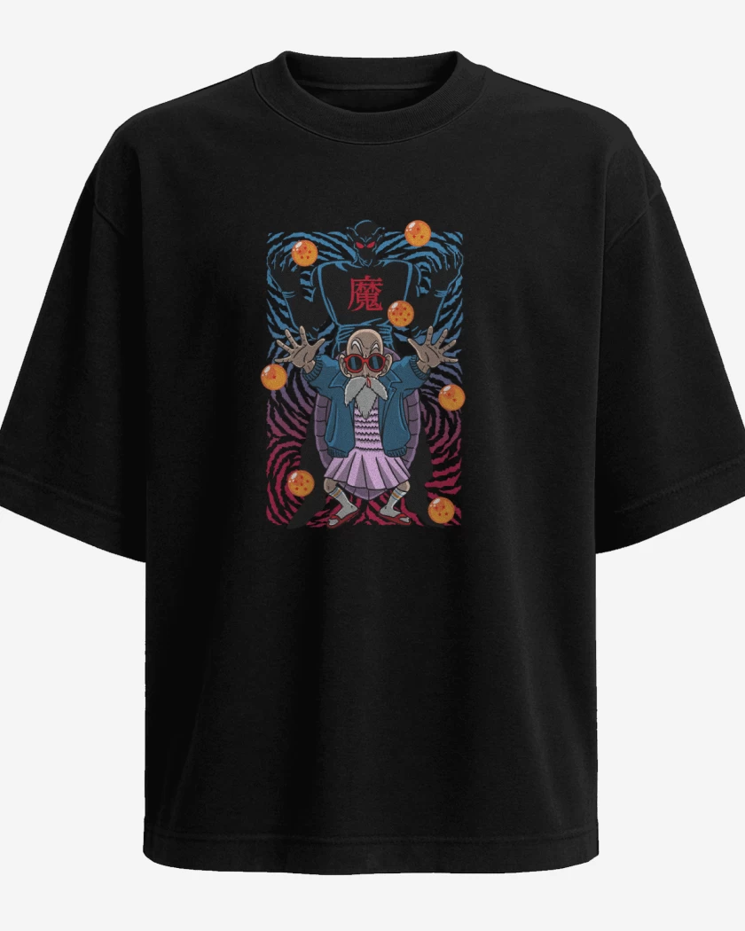 Polera Oversize Negro de Roshi & piccoro daimacu 