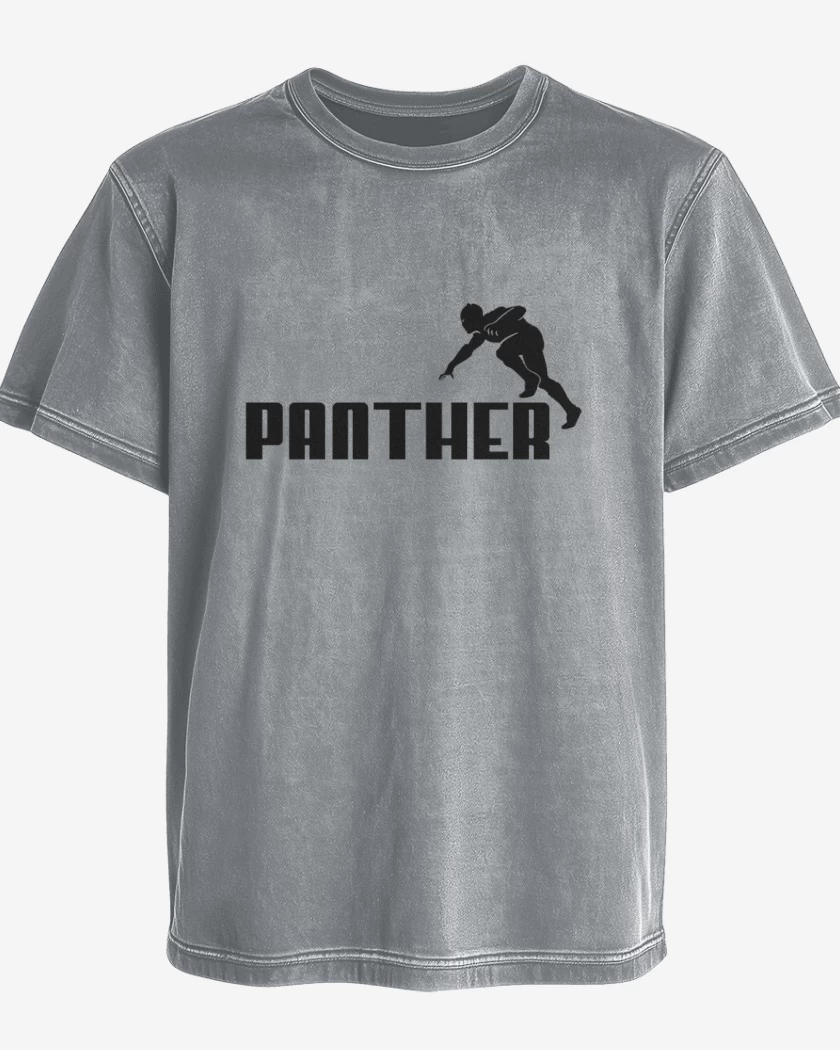 Polera desgastada Gris Melange de Pantherrr