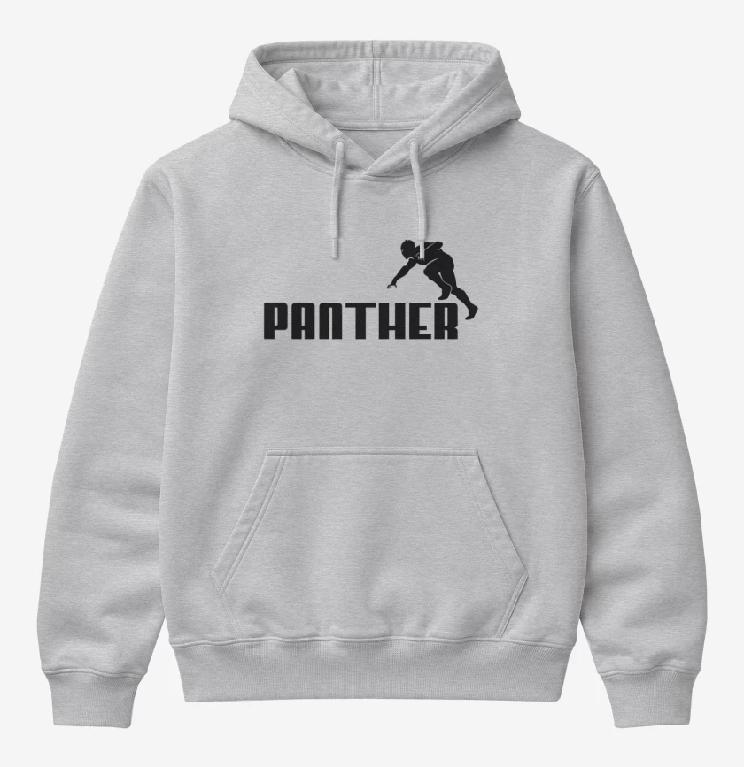 Poleron Canguro básico Gris Melange de Pantherrr