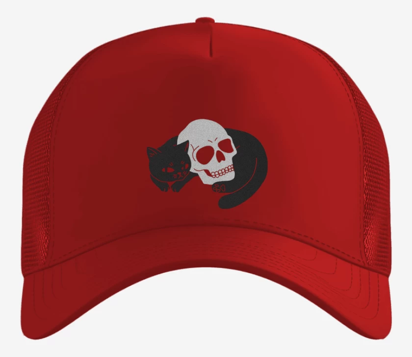 Gorro Rojo de Skull cat