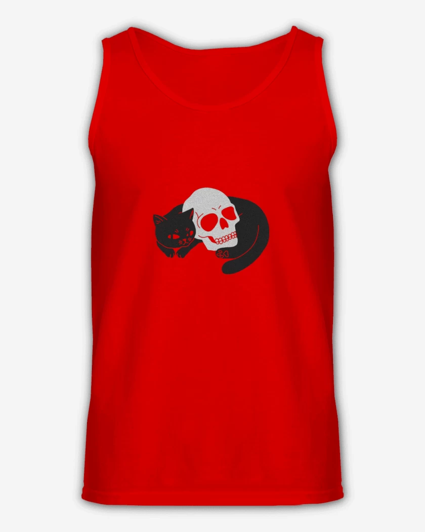Sudadera Rojo de Skull cat