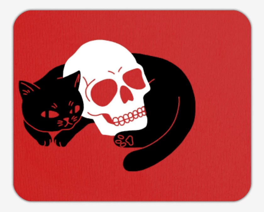 Mousepad Skull cat