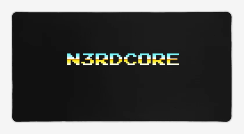 Mouse pad Gamer Negro de Nerdcore