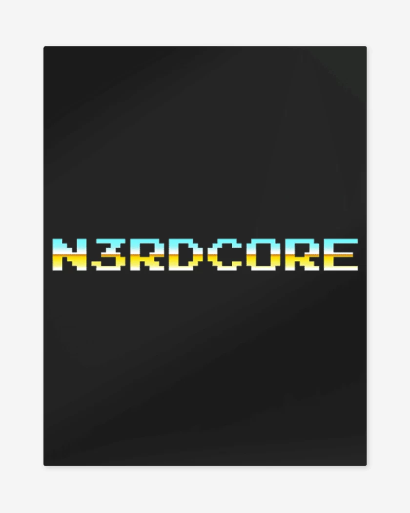 Print metalico Negro de Nerdcore