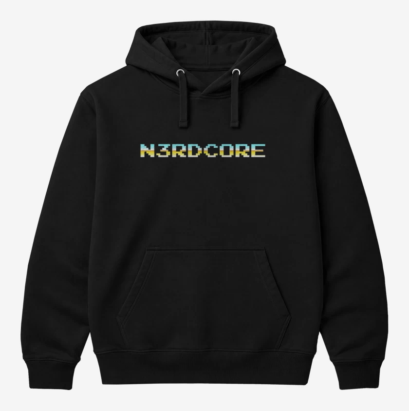 Polerón Canguro Negro de Nerdcore