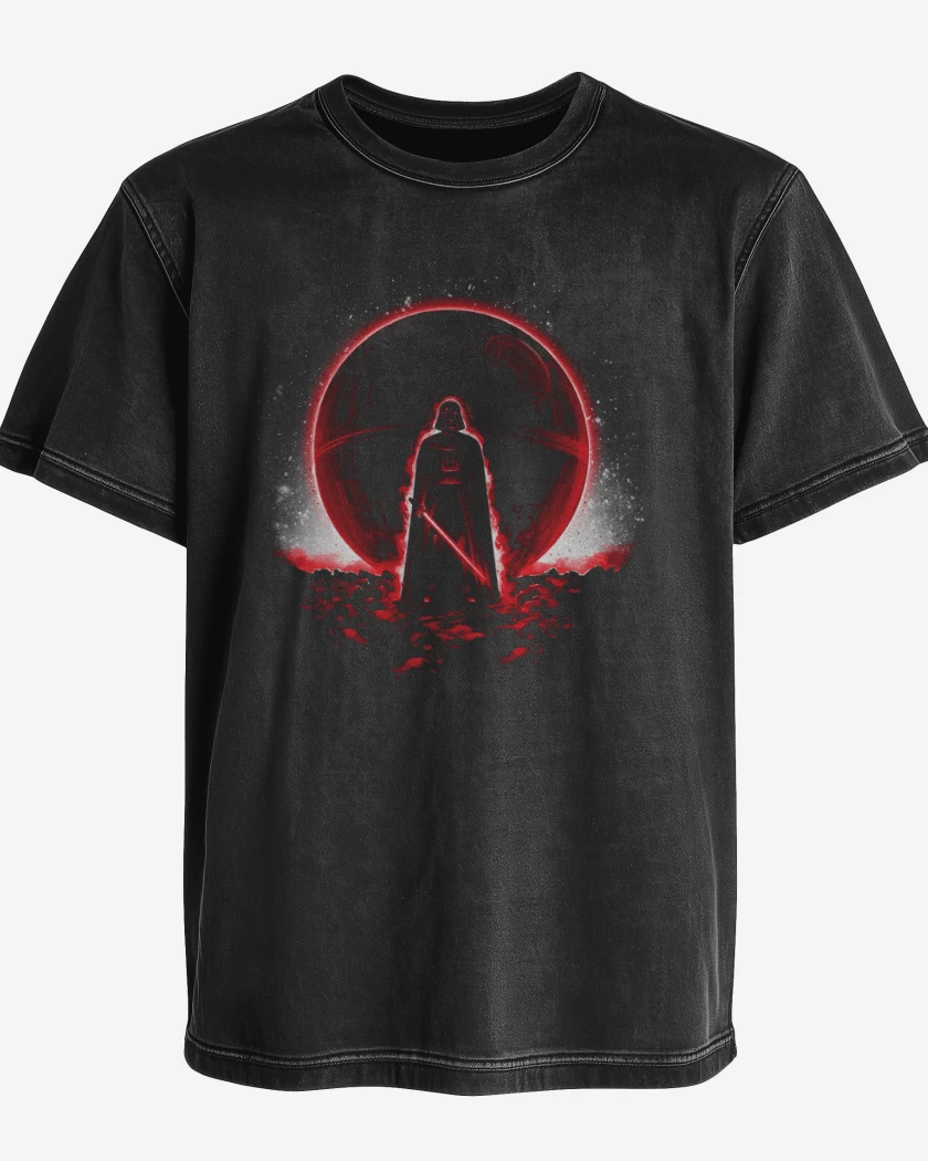 Polera desgastada Negro de Darksidee