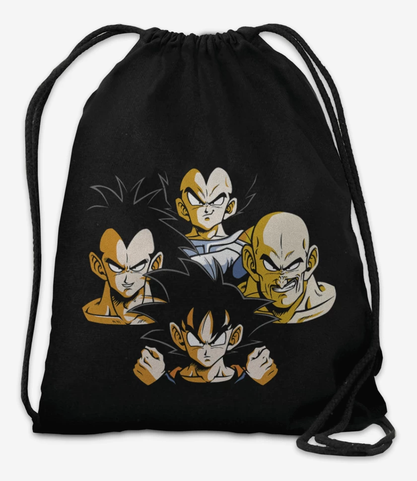 Mochila Negro de Saiyans Rhapsody