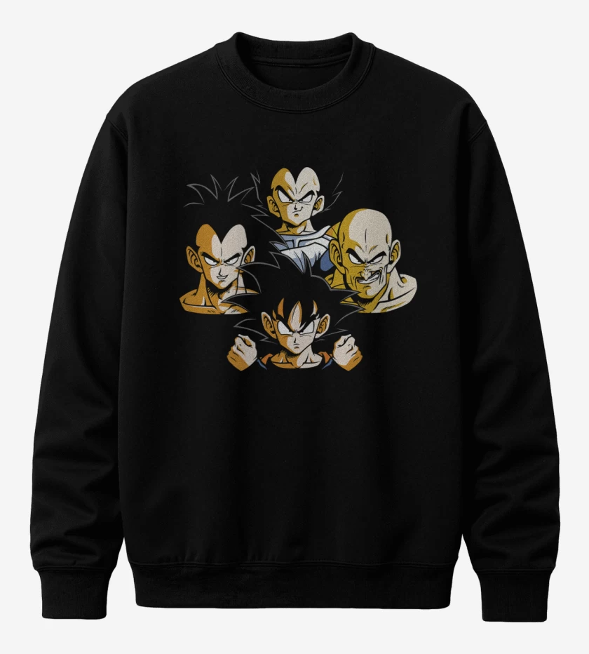 Poleron polo Negro de Saiyans Rhapsody