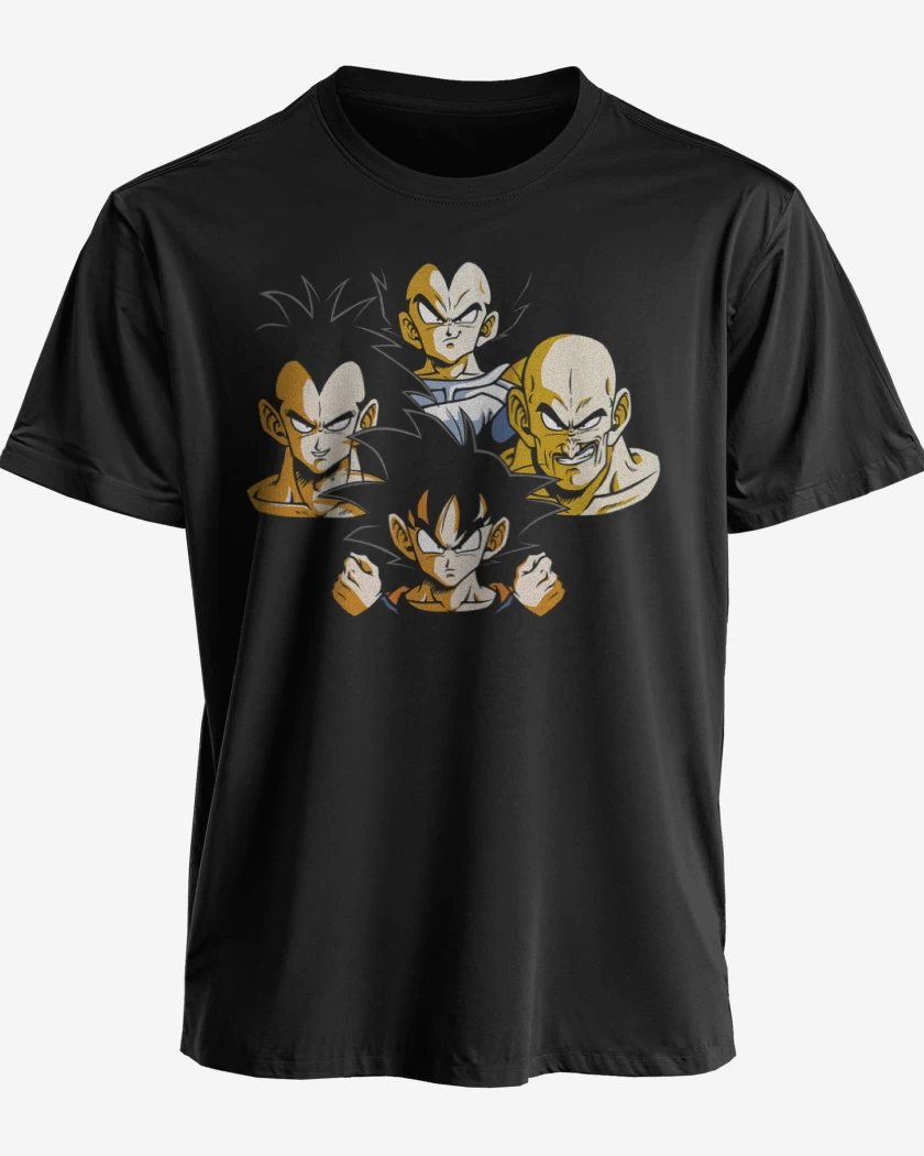 Polera premium Negro de Saiyans Rhapsody