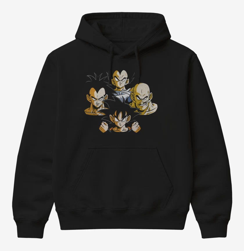 Poleron Canguro básico Saiyans Rhapsody