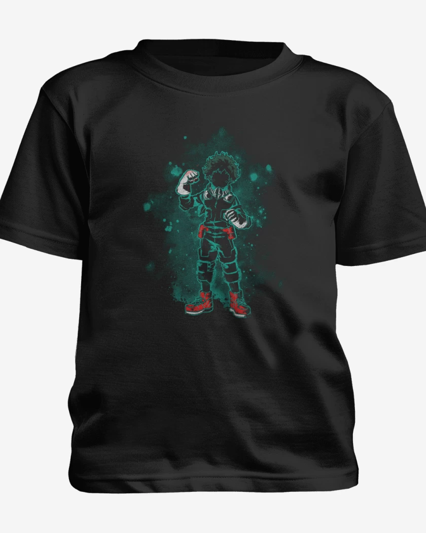 Polera de niño Negro de Deku