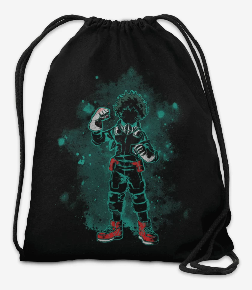 Mochila Negro de Deku