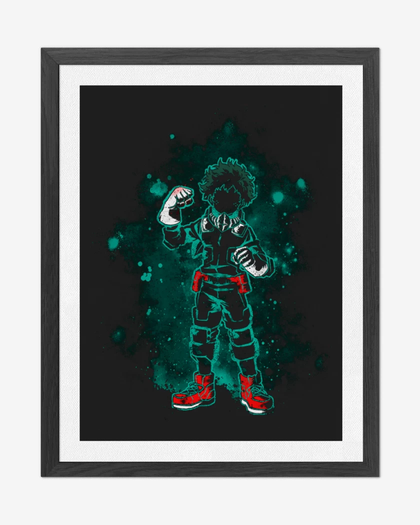Cuadro decorativo Negro de Deku