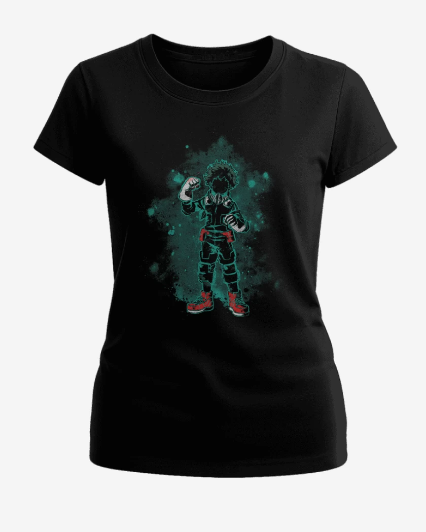 Polera de Mujer Negro de Deku