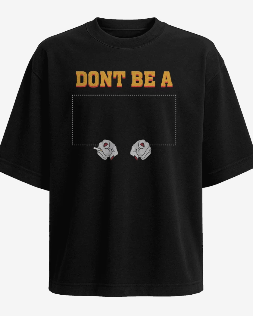 Polera Oversize Negro de Dont be a