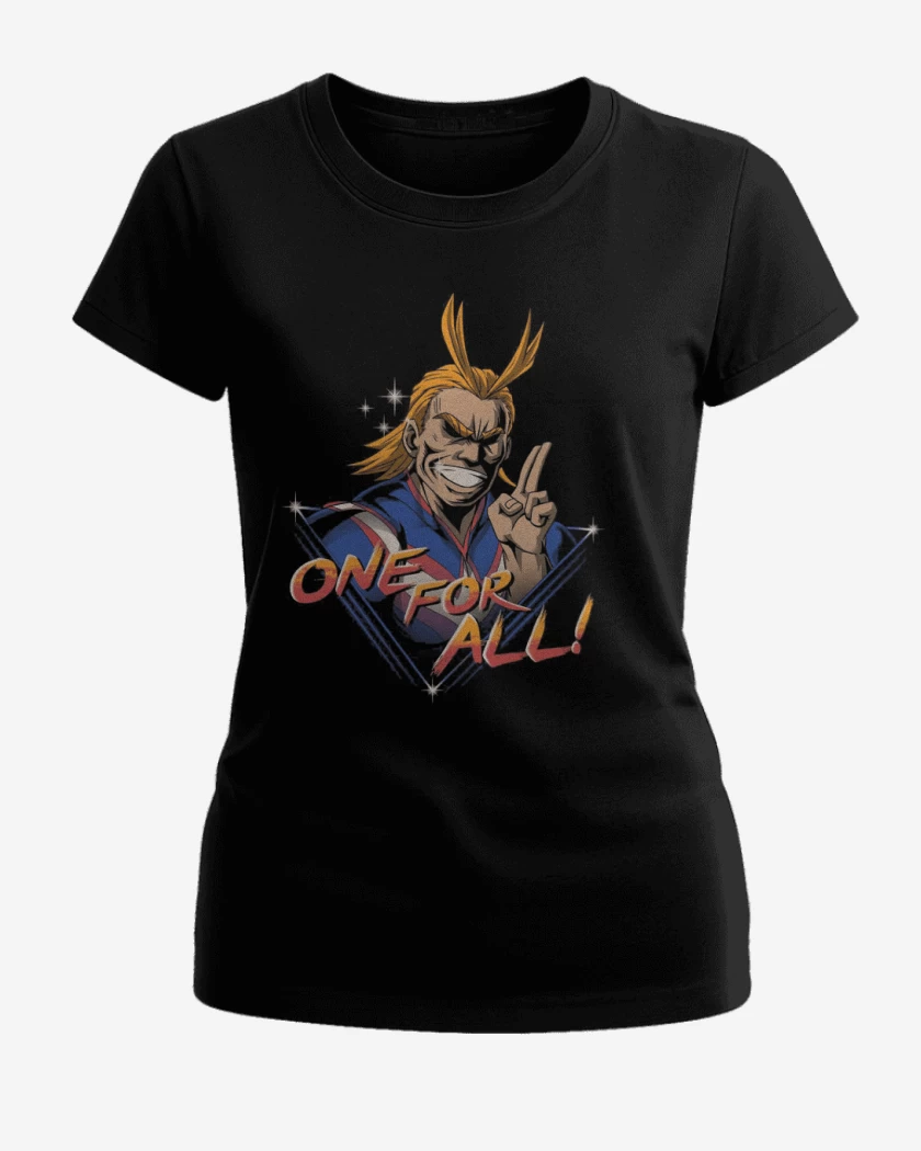 Polera de Mujer Negro de One for all