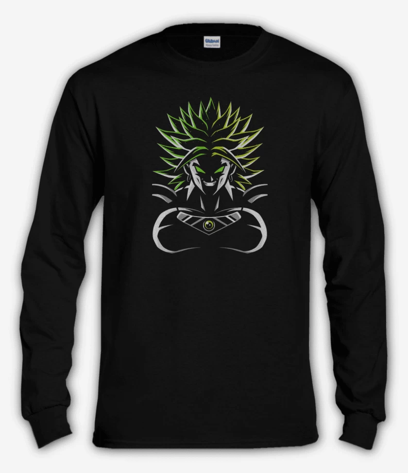 Polera manga larga Negro de Broly fase 2 
