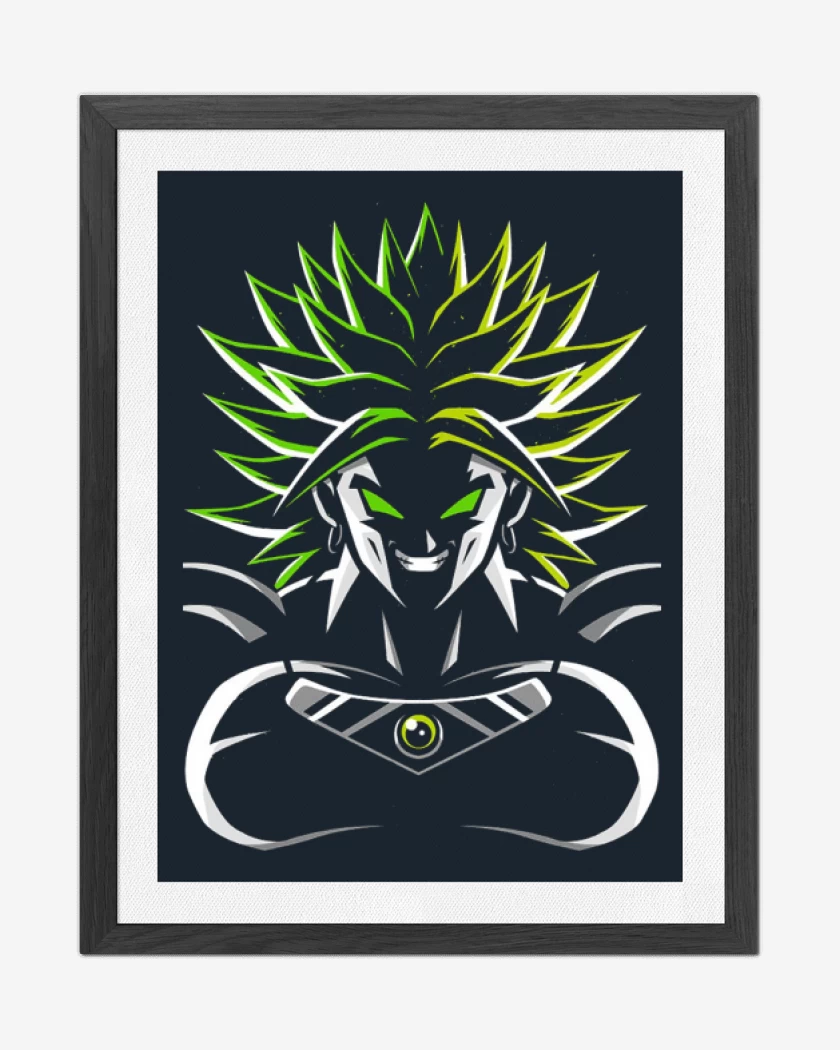 Cuadro decorativo Azul Marino de Broly fase 2 