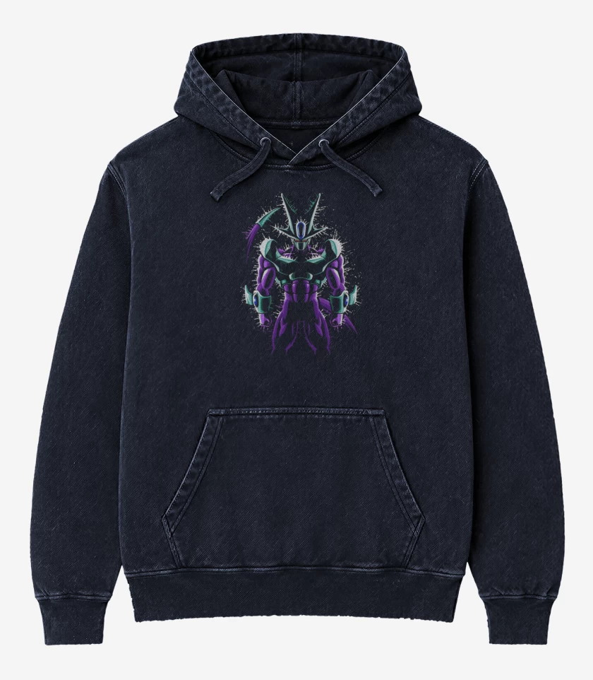 Poleron Canguro Acid Wash Azul Marino de Coolerr