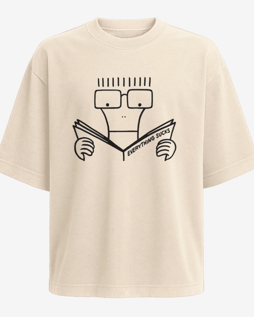 Polera Oversize Beige de Descendentz