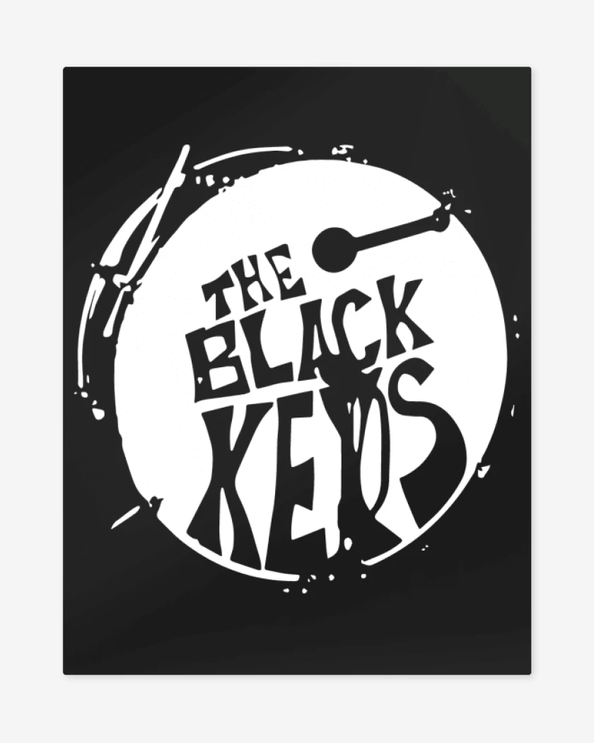 Print metalico Negro de The Black Keys V2