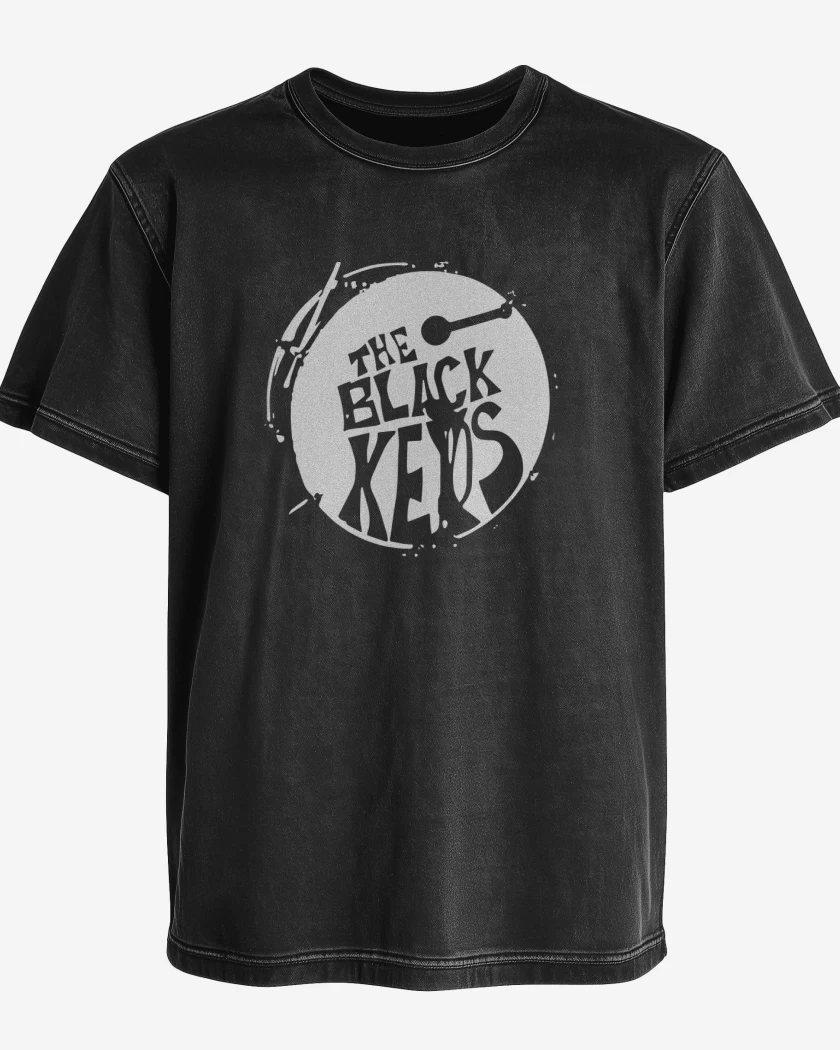 Polera desgastada Negro de The Black Keys V2