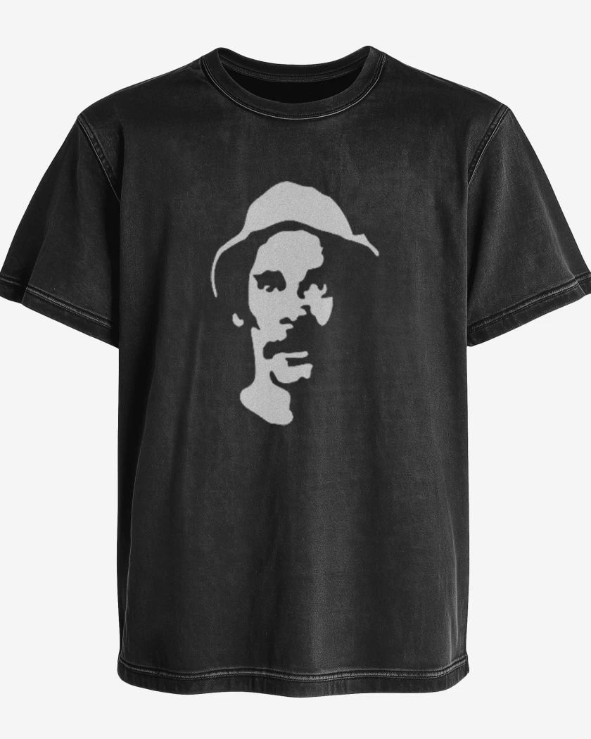 Polera desgastada Negro de Don Ramon I