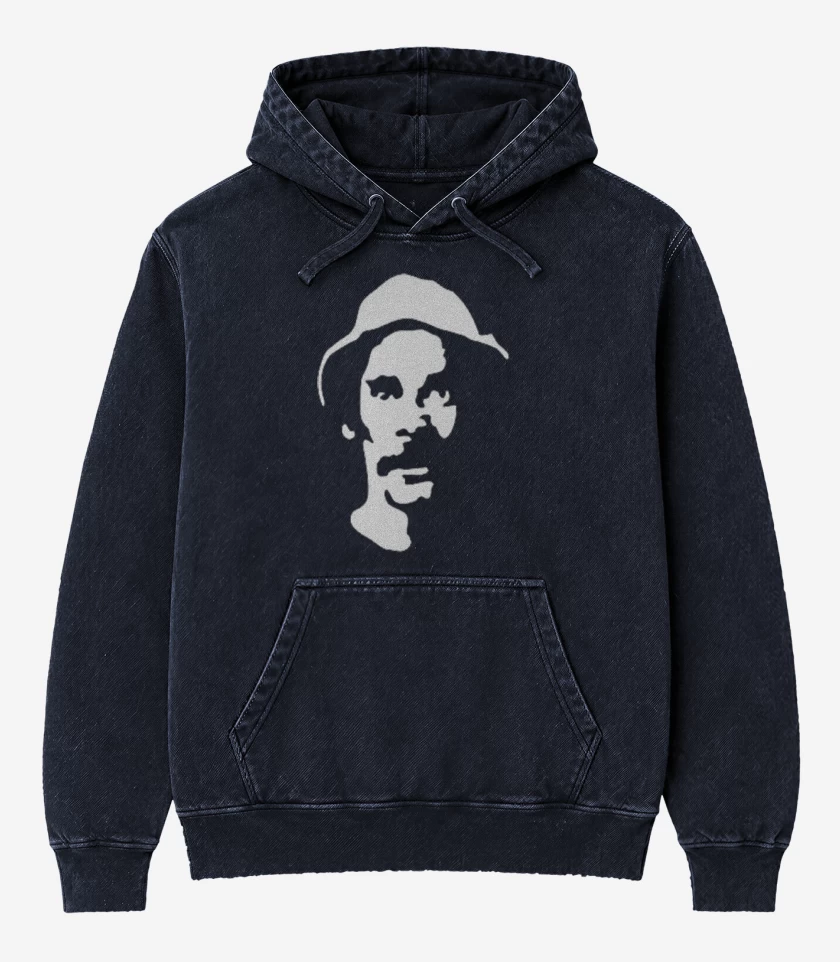 Poleron Canguro Acid Wash Azul Marino de Don Ramon I