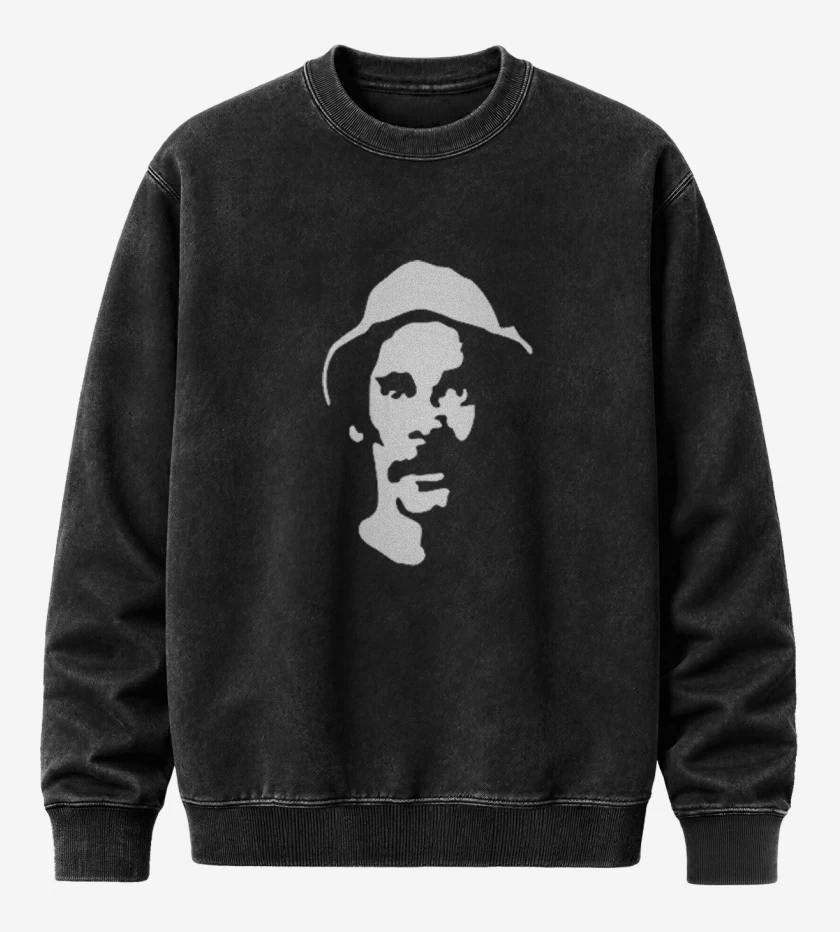 Poleron Polo Acid Wash Negro de Don Ramon I