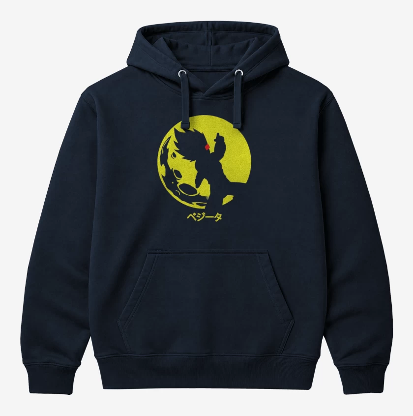 Polerón Canguro Azul Marino de Vegeta Moon