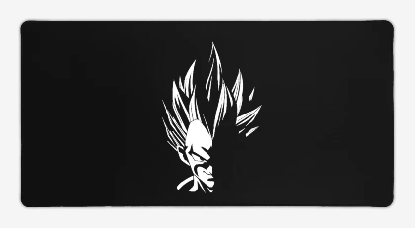 Mouse pad Gamer Negro de Vegeta dark