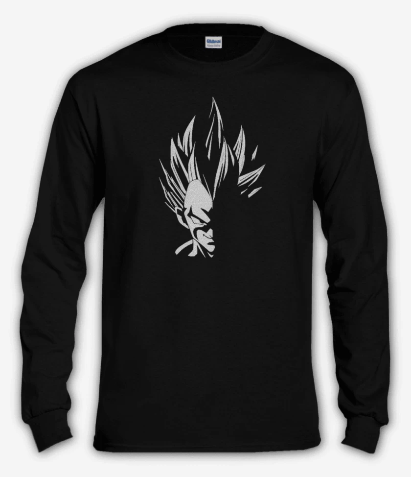 Polera manga larga Negro de Vegeta dark