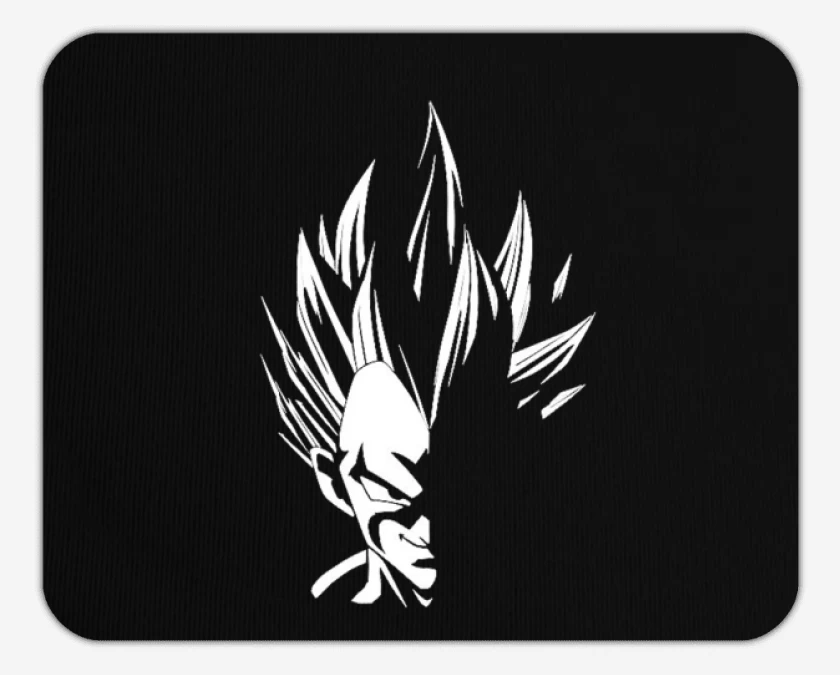 Mousepad Negro de Vegeta dark