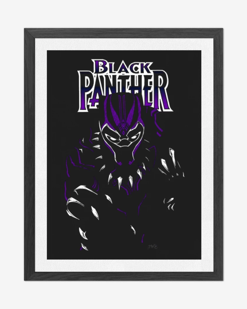 Cuadro decorativo Negro de Black panther full